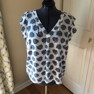 Loft Ruffle Sleeve Top